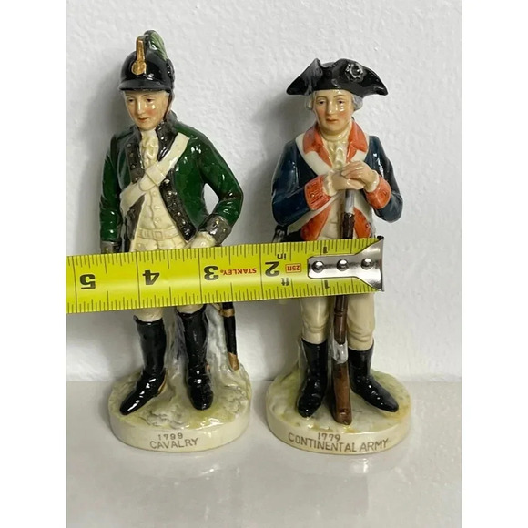 Vintage Military Calvary Continental Army Japan Soldier Porcelain Figure KW3678 - Picture 9 of 12